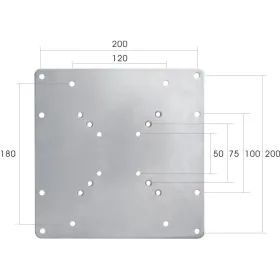 Sienas plate Neomounts FPMA-VESA200 22"-42" 35 kg