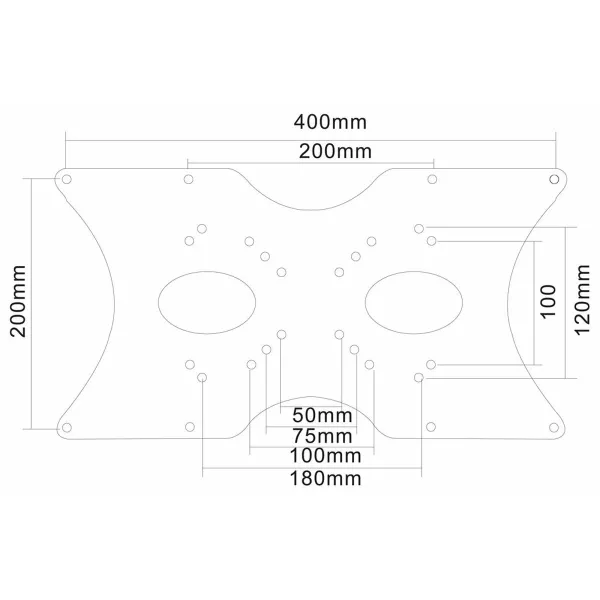 Пластина настенной розетки Neomounts FPMA-VESA400 35 kg