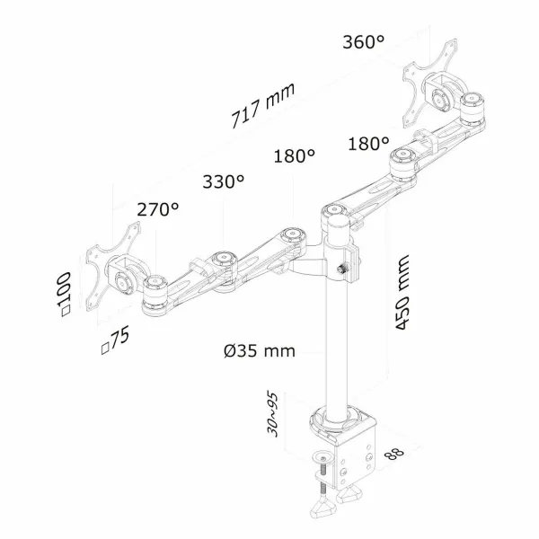Ekrano laikiklis Neomounts FPMA-D935D          