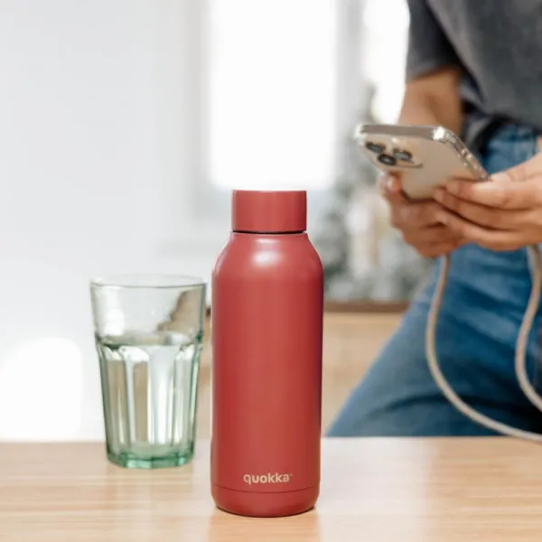 Quokka Solid - Stainless Steel Thermal Bottle 510 ml (Firebrick Red)