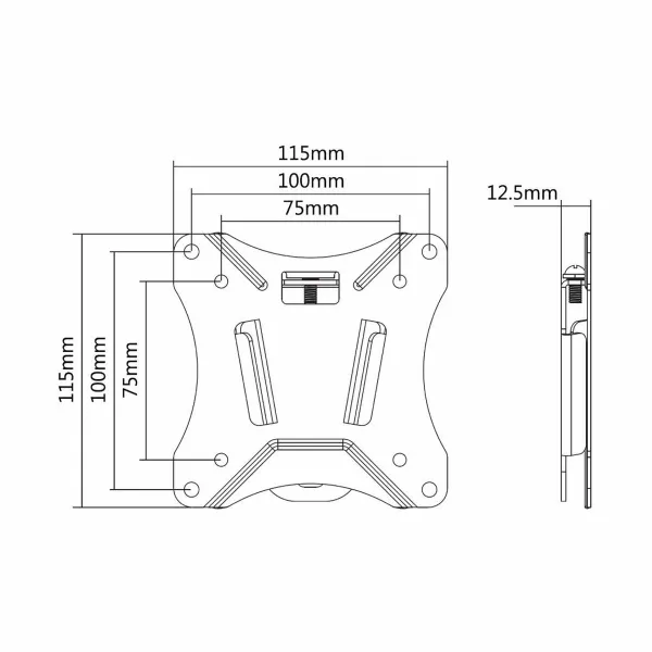 TV laikiklis Neomounts NM-W25BLACK 10" 30" 25 kg