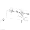 TV laikiklis Neomounts NM-D775DX3WHITE 17" 27" 6 Kg
