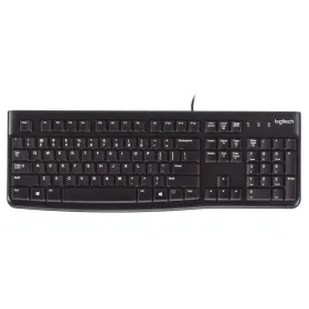 Клавиатура Logitech K120 Чёрный Испанская Qwerty Qwerty US