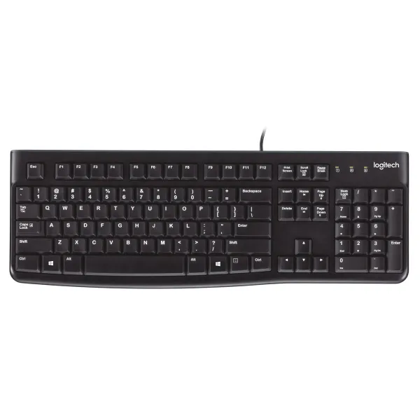 Klaviatūra Logitech K120 Melns Spāņu Qwerty Qwerty US