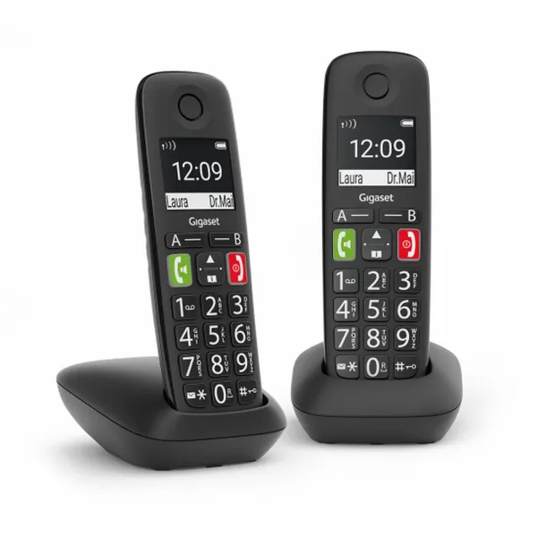 Bezvadu Tālrunis Gigaset E290 Duo Melns
