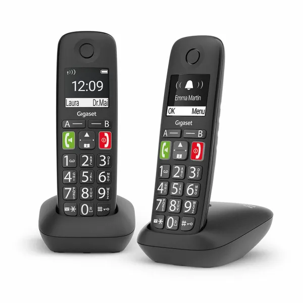Bezvadu Tālrunis Gigaset E290 Duo Melns