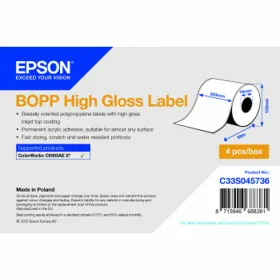 Tulostintarrat Epson C33S045736 Kiiltävä Ø 70 mm (4 osaa)