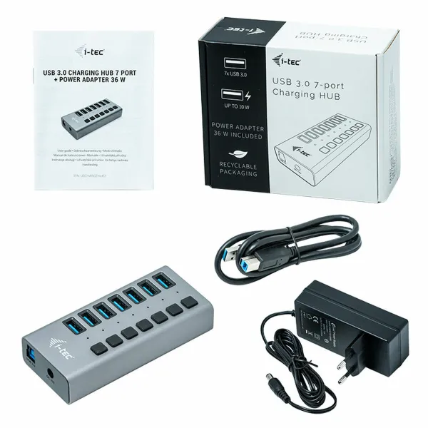 USB-jaotur i-Tec U3CHARGEHUB7        