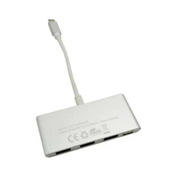 USB šakotuvas C CoolBox COO-HUC3U3PD Aliuminis