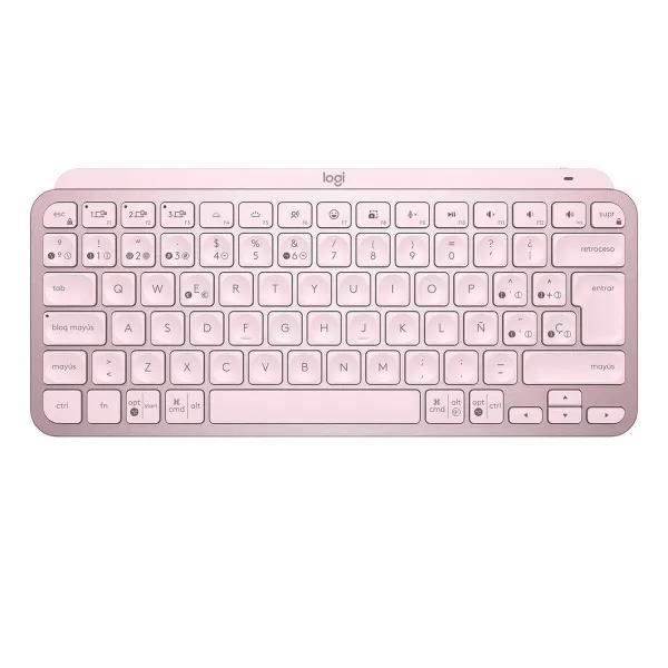Klaviatuur Logitech 920-010813 Roosa hispaania Hispaaniakeelne Qwerty QWERTY