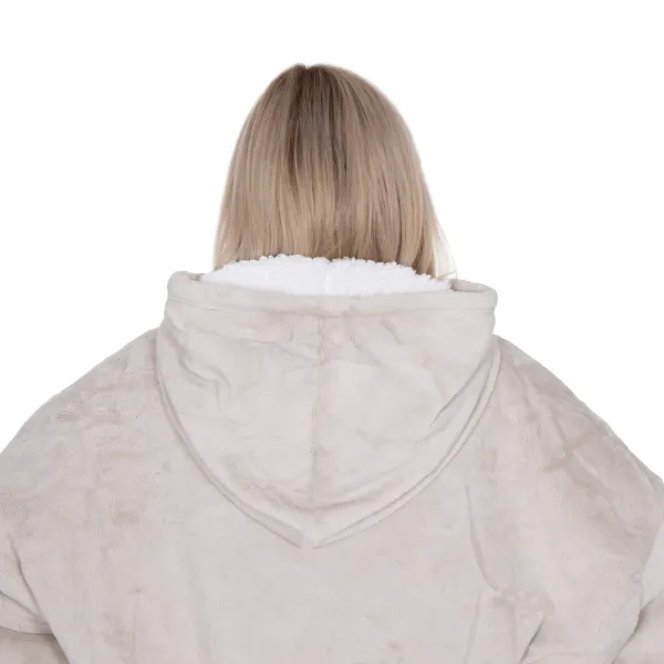 Oversized hoodie blanket Springos HA7322 light gray