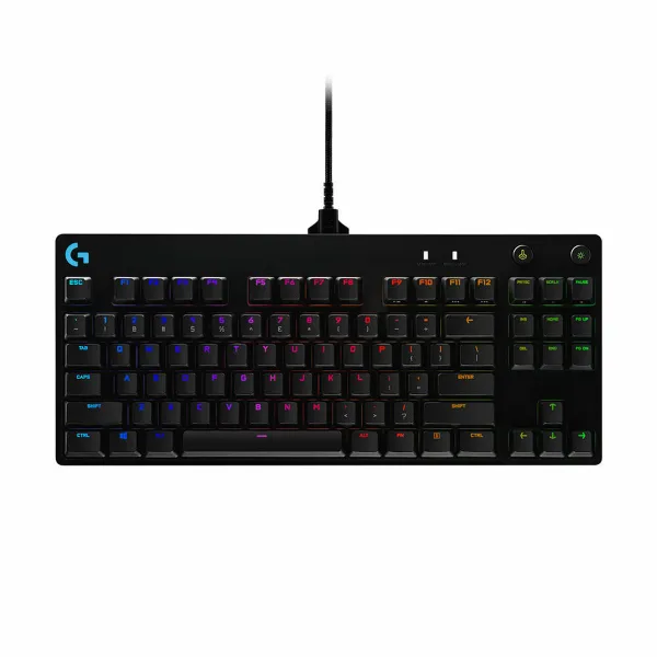 Клавиатура Logitech 920-010593 Чёрный RGB LED Испанская Qwerty испанский