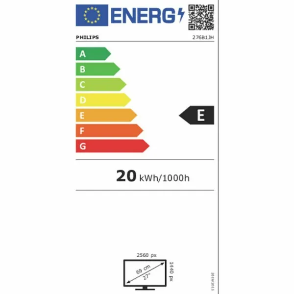 Монитор Philips 276B1JH/00 LCD 27" IPS LCD Flicker free 50 - 60 Hz 75 Hz 50-60  Hz 27"