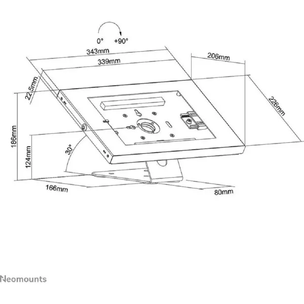 Planšetes Statīvs Neomounts DS15-630WH1 Balts Melns