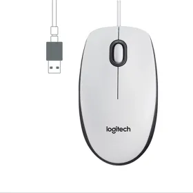 Johdollinen hiiri optisella anturilla Logitech M100 Valkoinen 1000 dpi