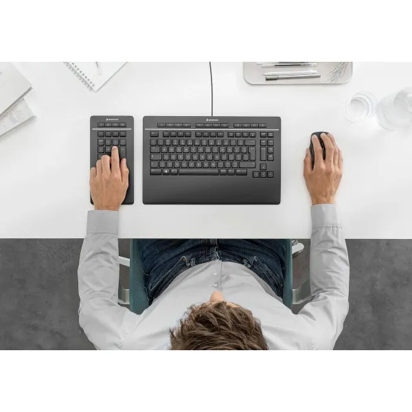 Keyboard 3Dconnexion 3DX-700092 Black Qwerty US