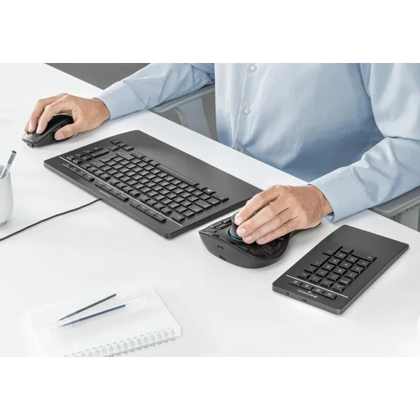 Keyboard 3Dconnexion 3DX-700092 Black Qwerty US