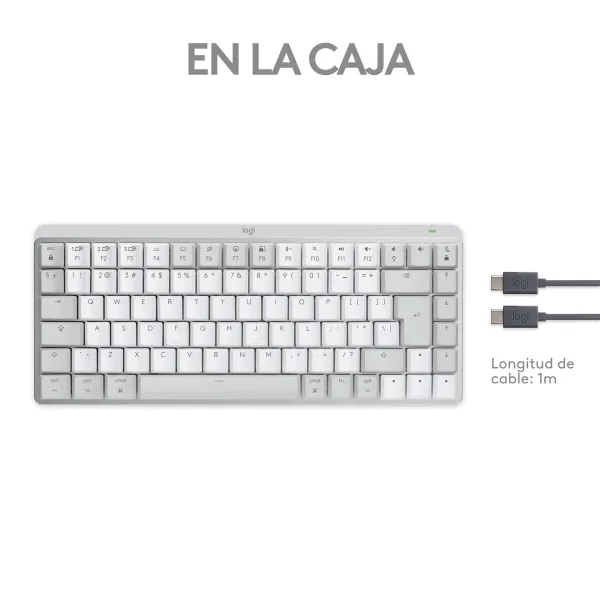 Belaidė klaviatūra Logitech 920-010799 Balta Ispaniška Qwerty QWERTY Qwerty US Anglų EEUU