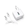 Sieninis įkroviklis + USB C kabelis Urban Factory GSC65UF Balta