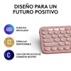 Juhtmevaba Klaviatuur Logitech K380s Roosa Hispaaniakeelne Qwerty