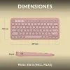 Juhtmevaba Klaviatuur Logitech K380s Roosa Hispaaniakeelne Qwerty