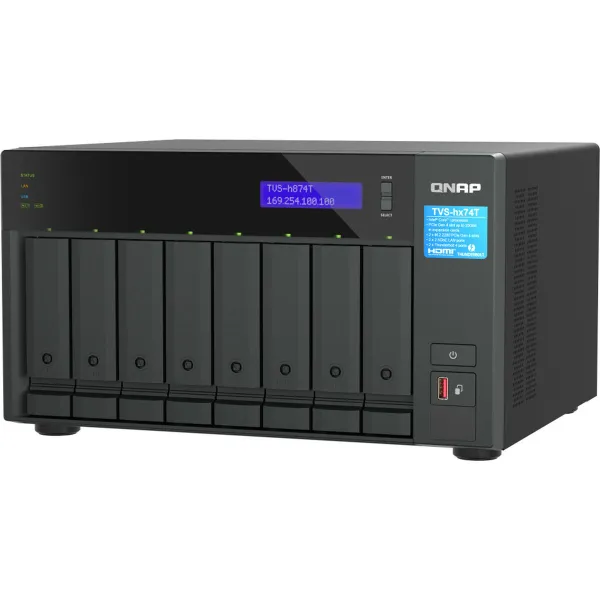NAS tinklinė saugykla Qnap TVS-H874T-I7-32G Juoda