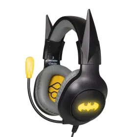 Mikrofoniga Mänguri Peakomplekt FR-TEC BATMAN Kollane Must
