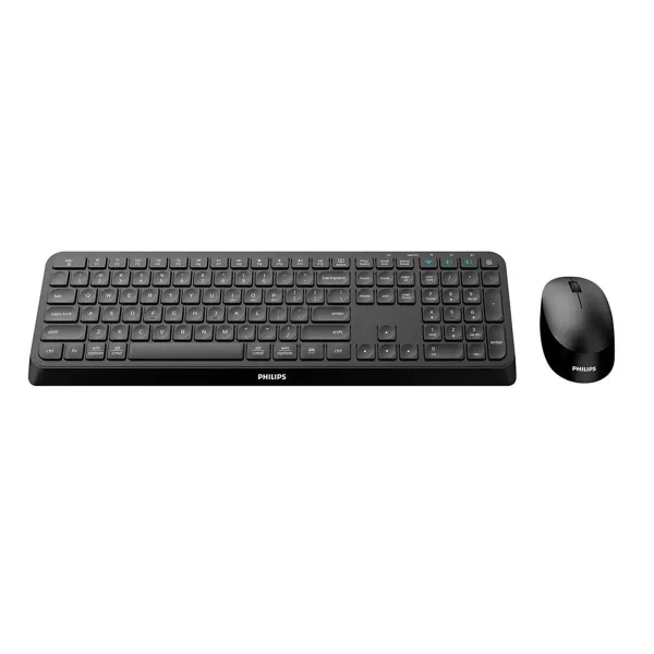 Klaviatūra un Pele Philips SPT6407B/16 Melns Qwerty US