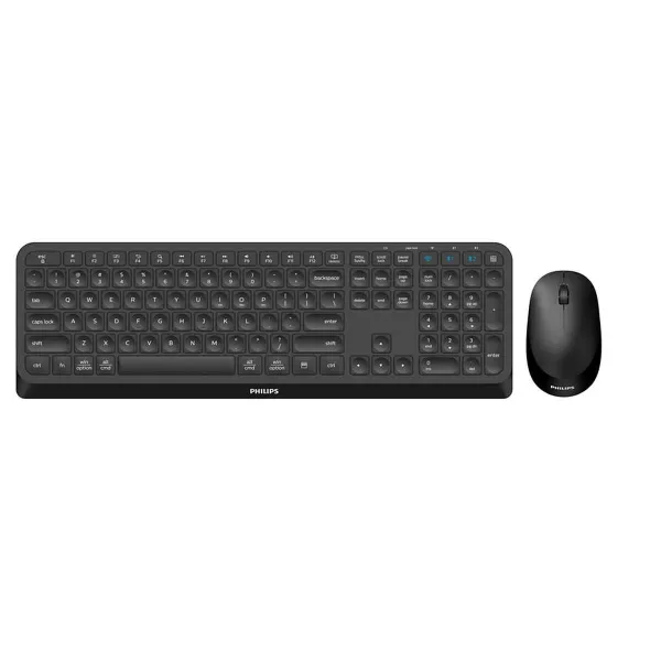 Klaviatūra un Pele Philips SPT6407B/16 Melns Qwerty US