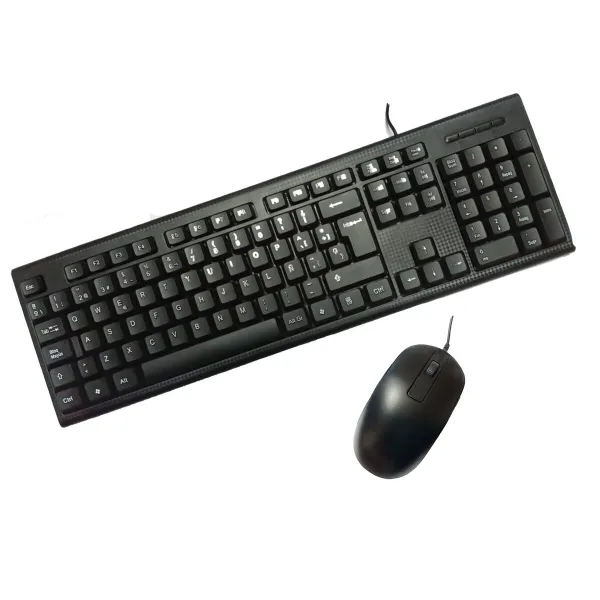Näppäimistö ja hiiri CoolBox HK-616 + HM-81 Musta Espanja Espanjalainen Qwerty