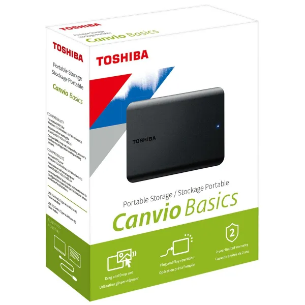 External Hard Drive Toshiba HDTB510EK3AA Black