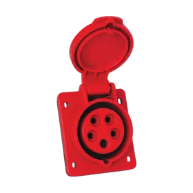 FLUSH MOUNT INDUSTRIAL SOCKET HT-425 32A IP44 3P+N+E 400V