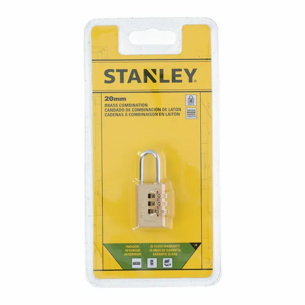 Yhdistelmäriippulukko Stanley Messinki (2 cm)
