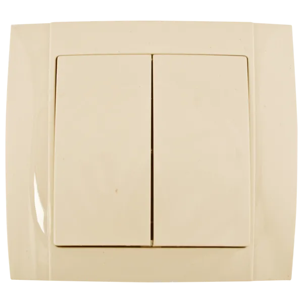 SR-2504 2 BUTTONS 1 WAY SWITCH CREAM