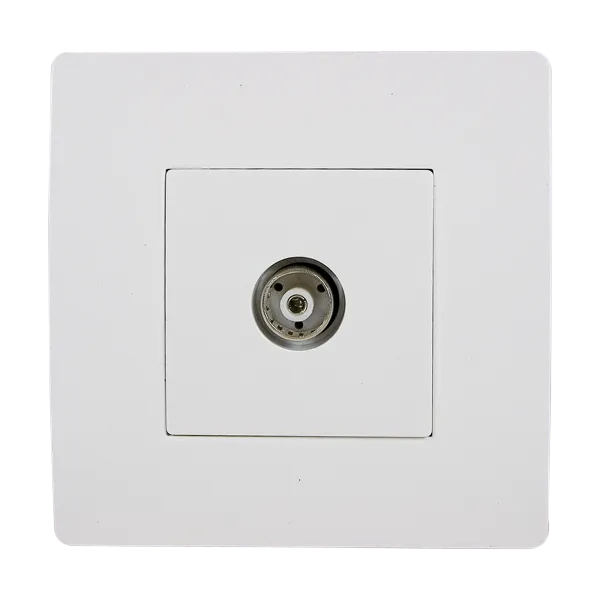BASIC TZ111 TV ANTENNA SOCKET WHITE