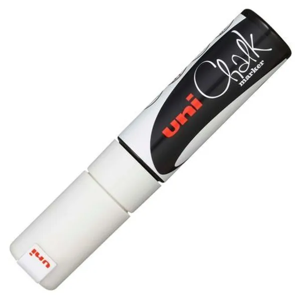 Liquid chalk marker Uni-Ball CHALK PWE-8K White (6 Units)