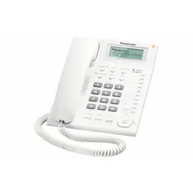 Fiksuotojo ryšio telefonas Panasonic KX-TS880EXW LCD Balta