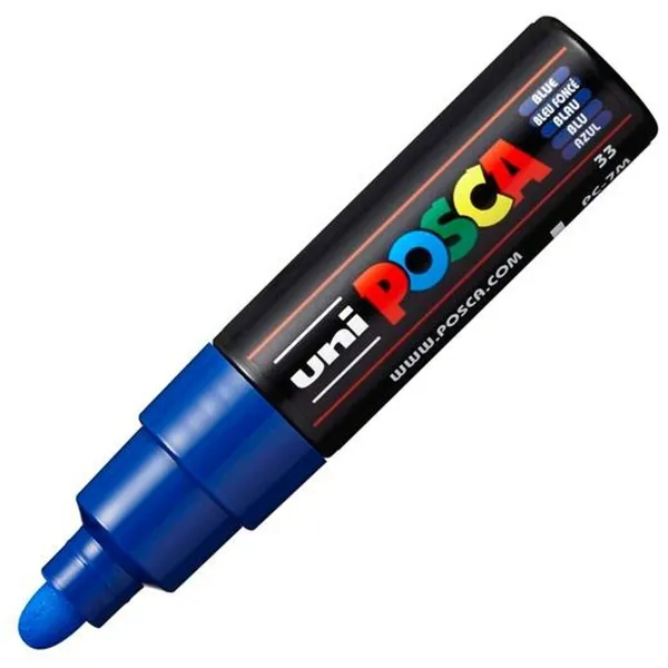 Marķieris POSCA PC-7M Zils (6 gb.)