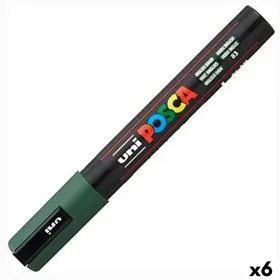 Huopakynä POSCA PC-5M Tummanvihreä (6 osaa)