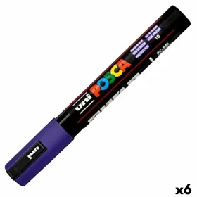 Marķieris POSCA PC-5M Tumši zils (6 gb.)