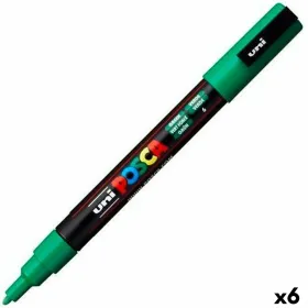 Маркер POSCA PC-3M Зеленый (6 штук)