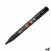 Marker POSCA PC-3M Must (6 Ühikut)