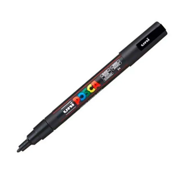 Marker POSCA PC-3M Must (6 Ühikut)