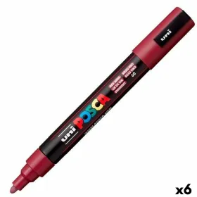 Markeris POSCA PC-3M Raudonas vynas (6 vnt.)