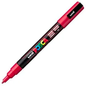 Marker POSCA PC-3M Tumepunane (6 Ühikut)