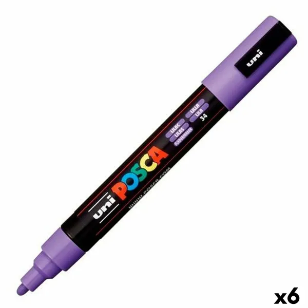 Marķieris POSCA PC-5M Ceriņš (6 gb.)