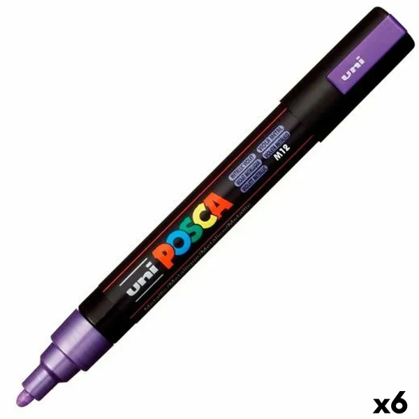 Marker POSCA PC-5M Violet (6 Units)