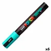 Marķieris POSCA PC-5M Tirkīzzaļš (6 gb.)