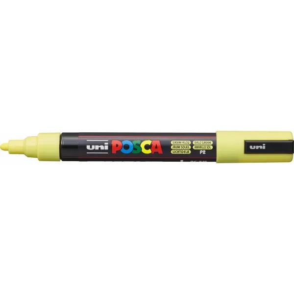 Marķieris POSCA PC-5M Dzeltens (6 gb.)