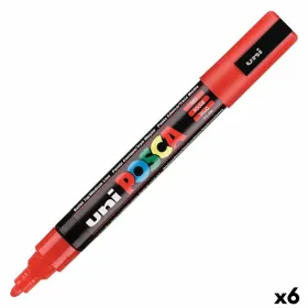 Huopakynä POSCA PC-5M Punainen (6 osaa)